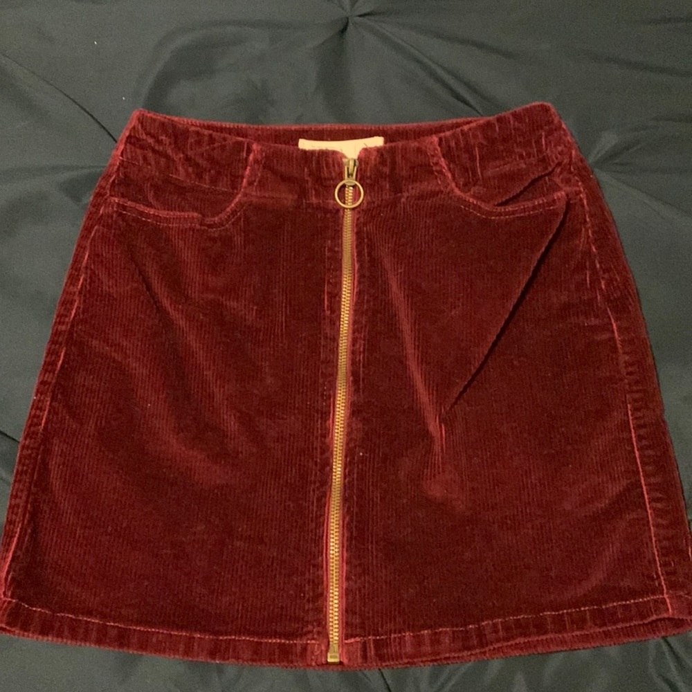 Miss FXL stretch zip font skirt! Cute for holiday parties!